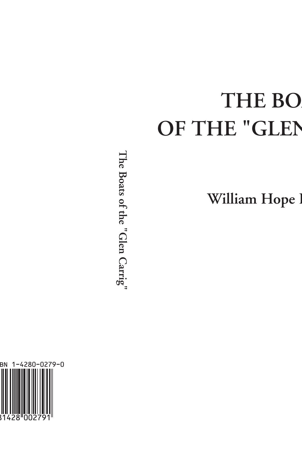 The Boats of the "Glen Carrig" Contemporary literature