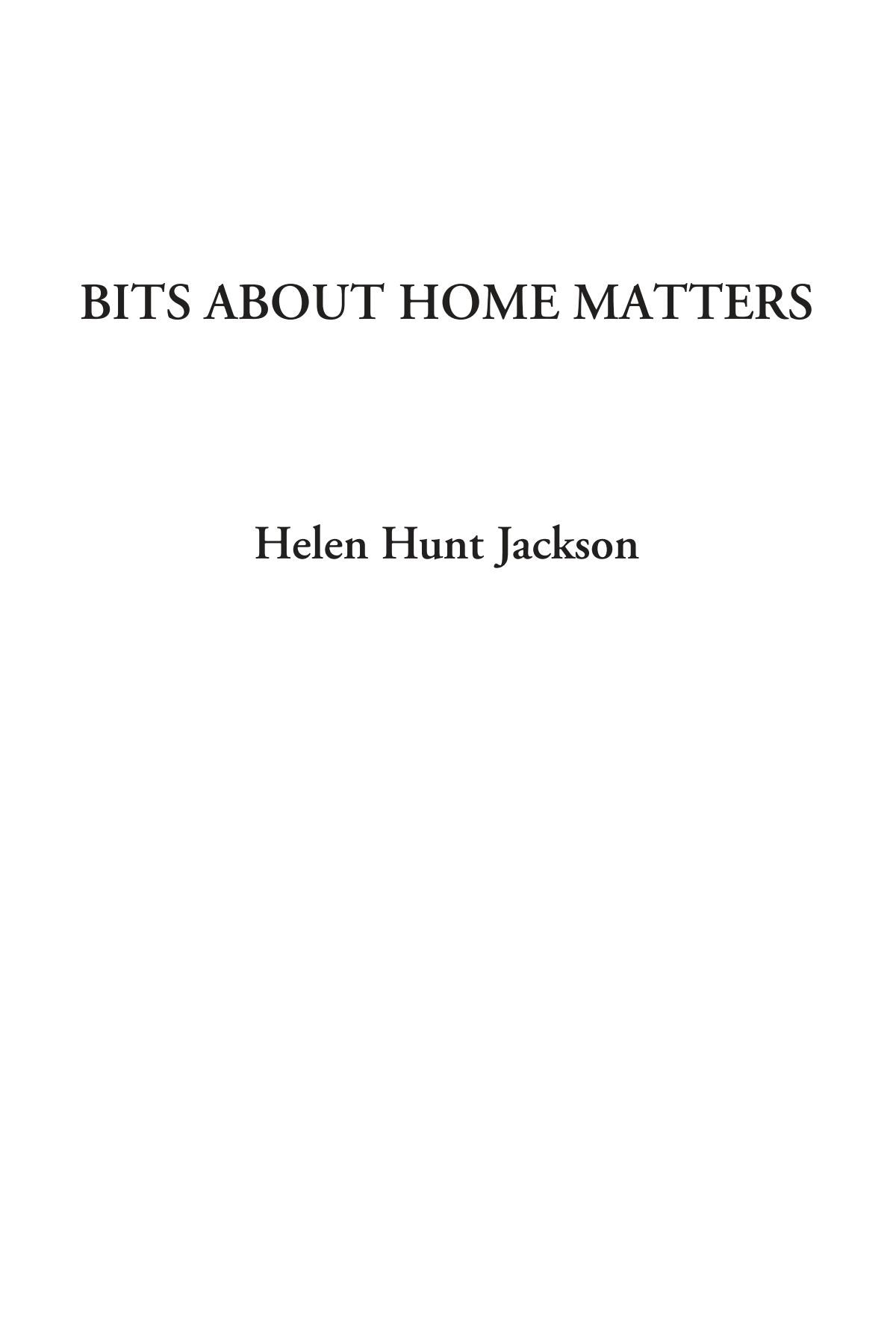 Bits About Home Matters Contemporary literature