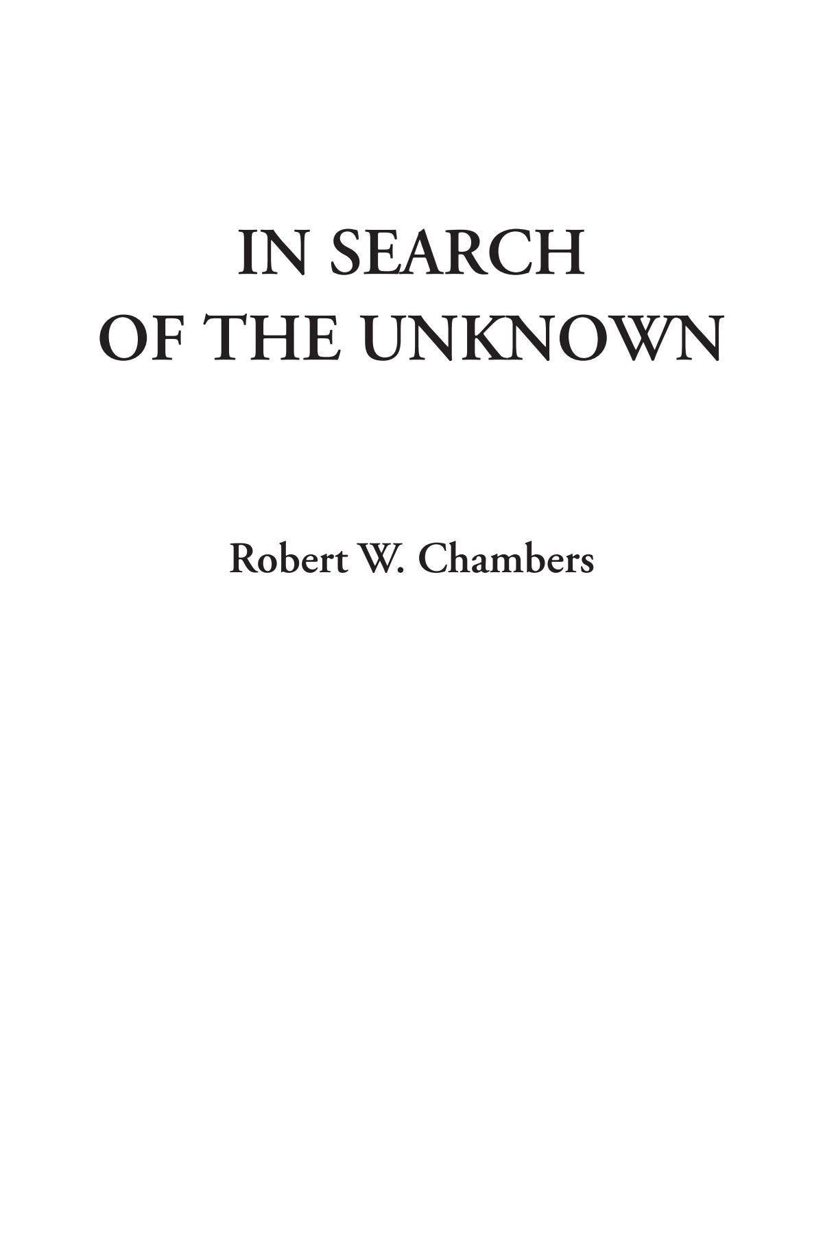 Product Image: In Search of the Unknown