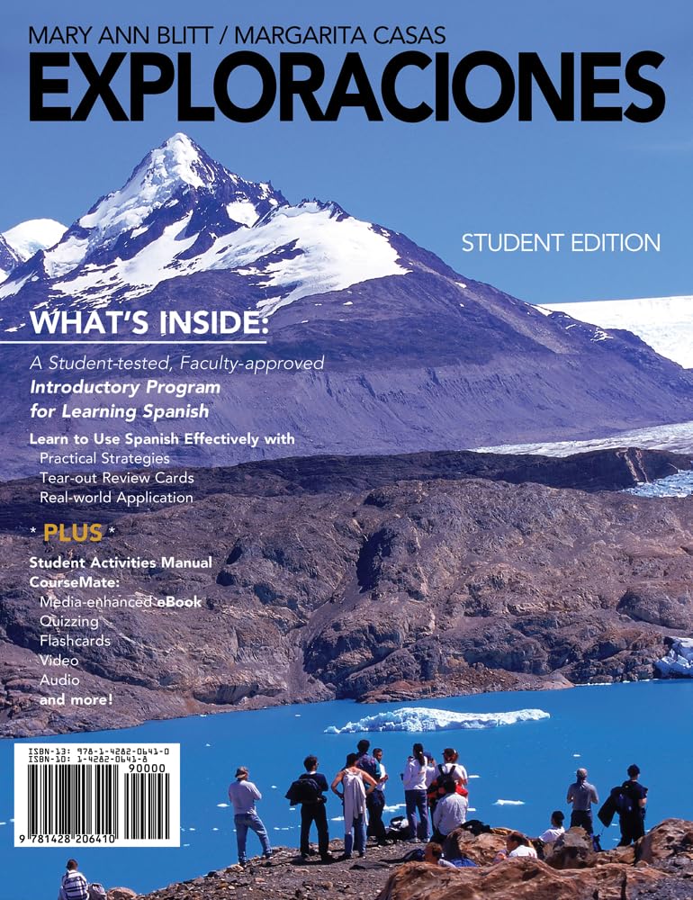Exploraciones (with Student Activities Manual and Spanish CourseMate Printed Access Card), m. Buch, m. Online-Zugang; . Foreign Languages ​​& Dictionaries