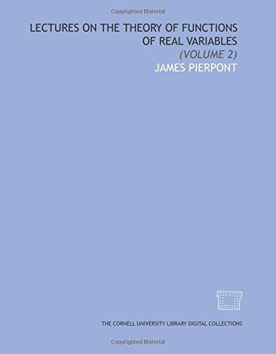 Lectures on the theory of functions of real variables: (Volume 2) Books