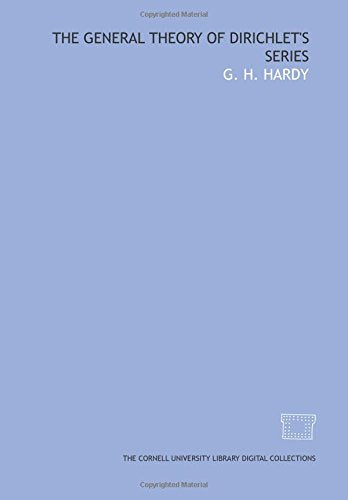 The general theory of Dirichlet's series Books