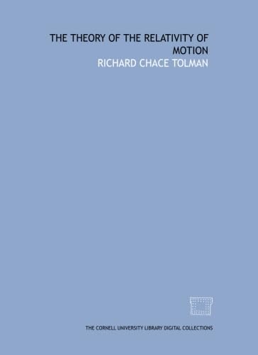 The theory of the relativity of motion Books