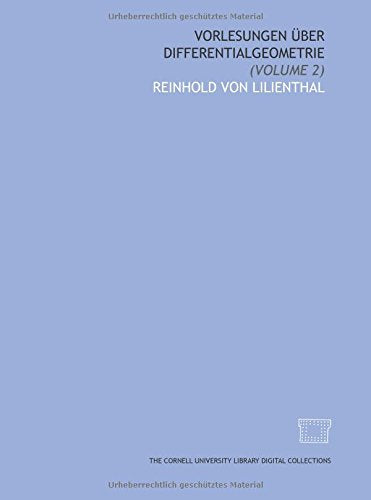 Vorlesungen über differentialgeometrie: (Volume 2) Books