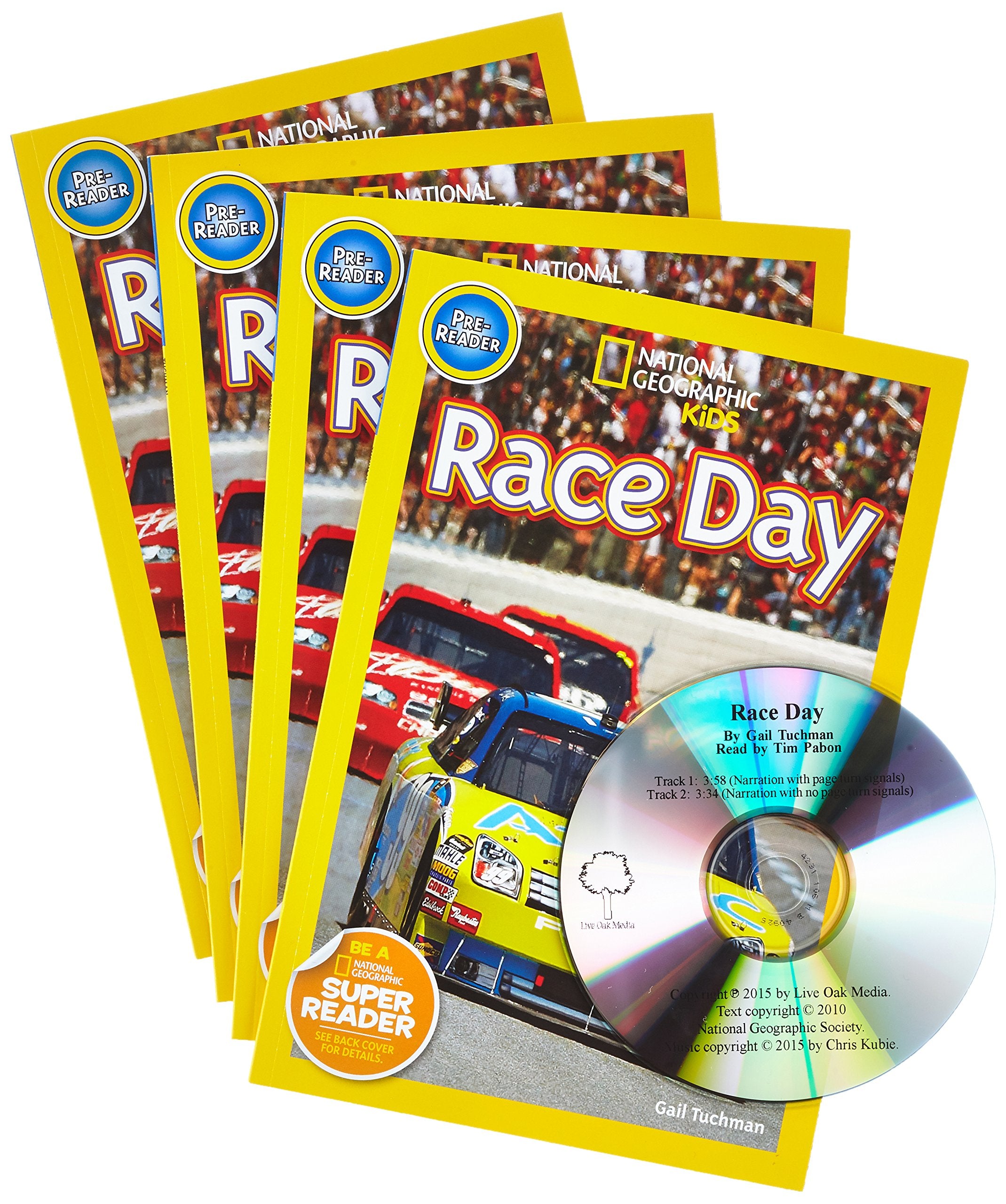 Race Day (4 Paperback/1 CD) (National Geographic Kids) Leisure & Fun