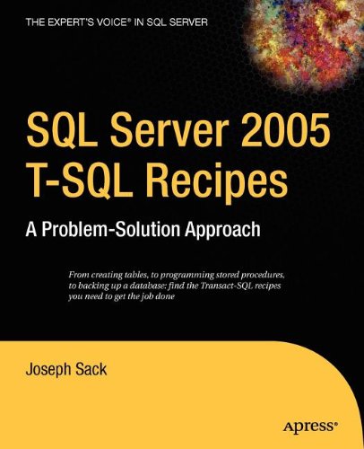 SQL Server 2005 T-SQL Recipes Computer Science