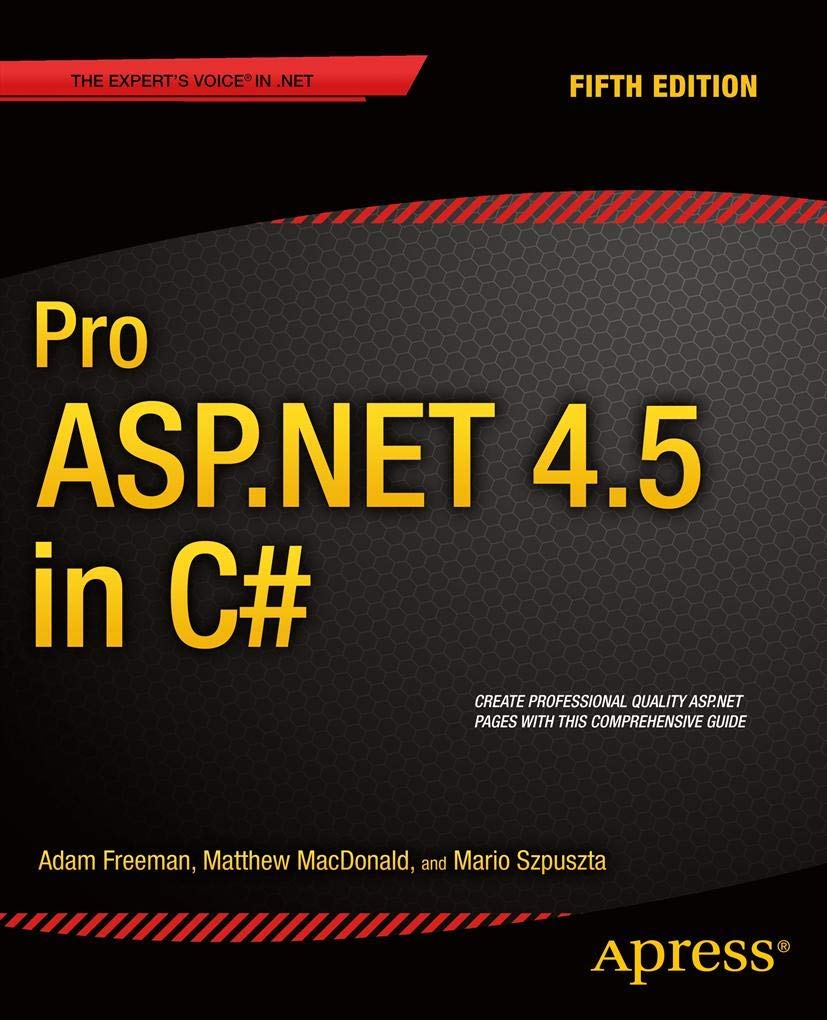 Pro ASP.NET 4.5 in C# Computer Science