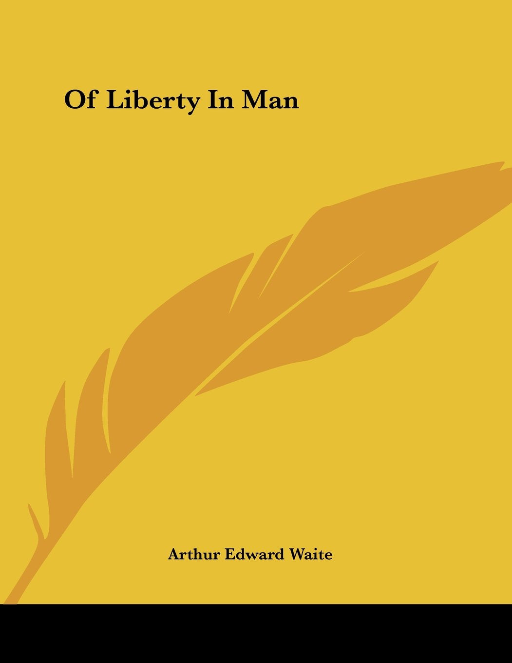 Of Liberty in Man Religion & Esotericism