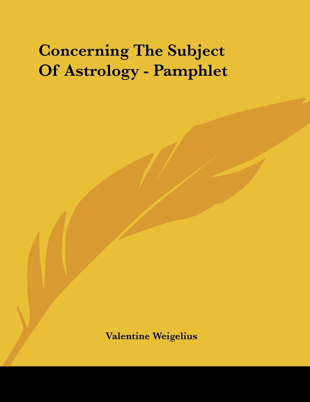 Concerning the Subject of Astrology Books