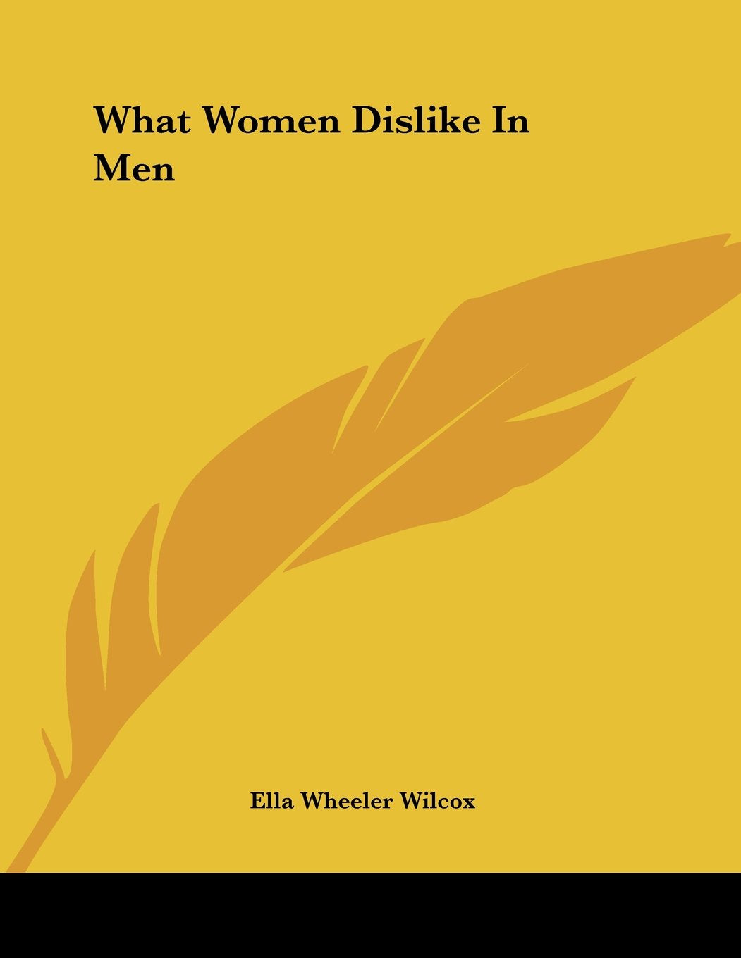 What Women Dislike in Men Books