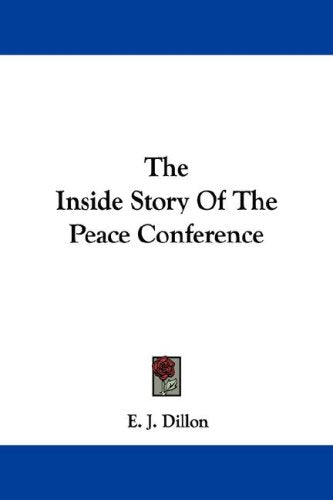 The Inside Story of the Peace Conference Books