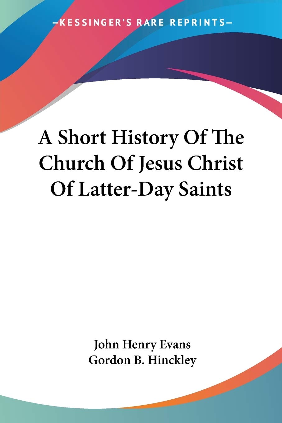 A Short History of the Church of Jesus Christ of Latter-day Saints Philosophy