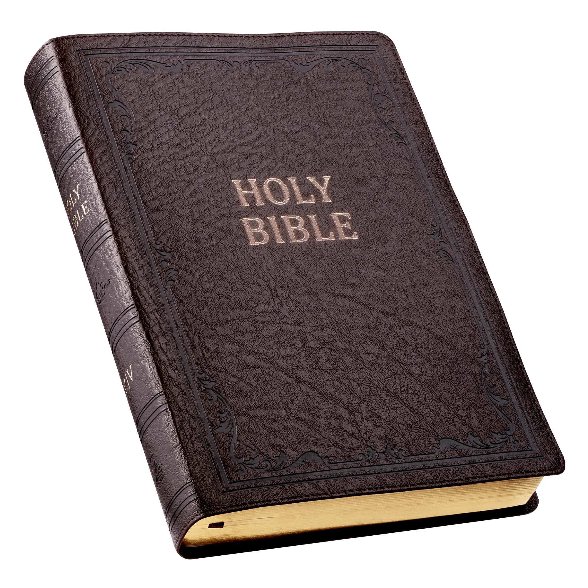 KJV Super Giant Print Lux-Leather Brown Film, Art & Culture