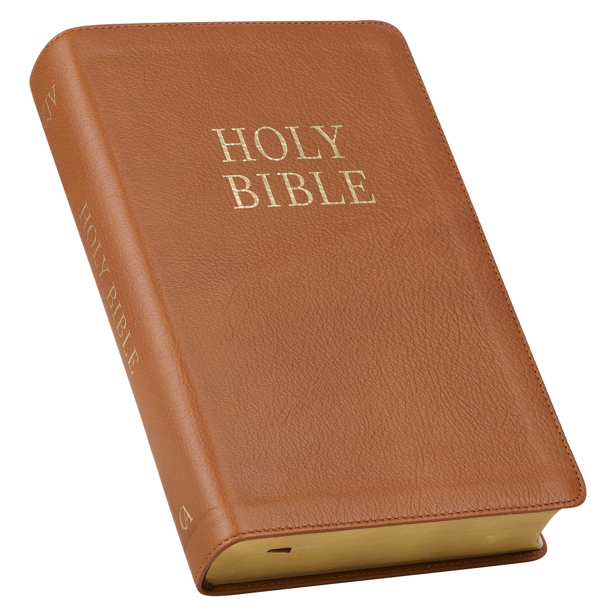 KJV Giant Print Bible Two-Tone Butterscotch Full Grain Leather Religion & Esotericism