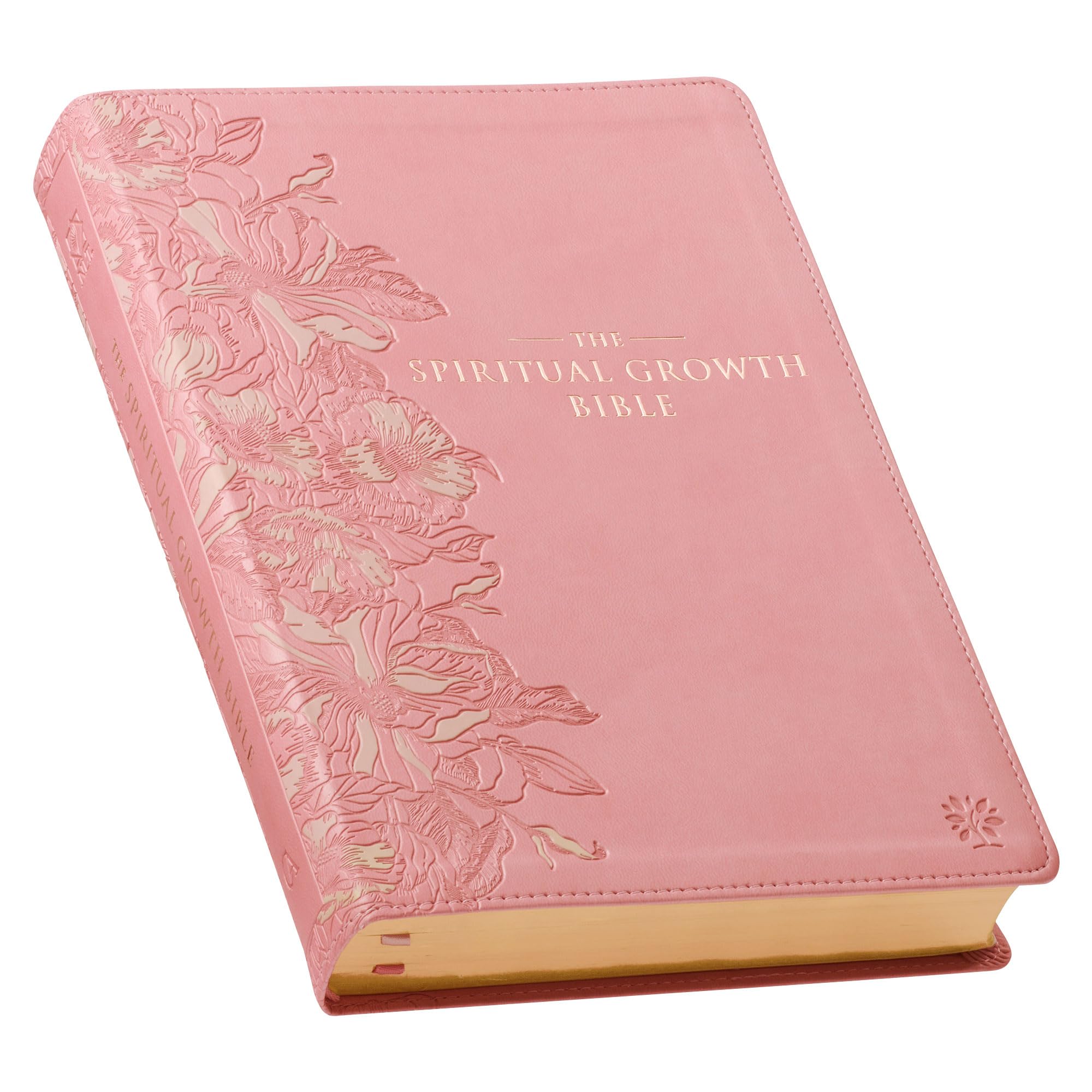 The Spiritual Growth Bible, Study Bible, NLT - New Living Translation Holy Bible, Faux Leather, Pink Religion & Esotericism