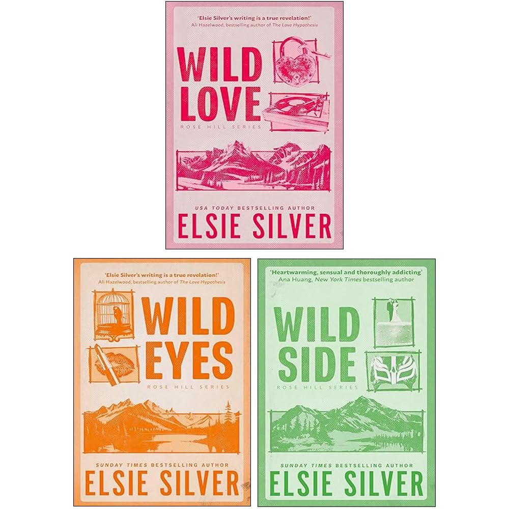 Rose Hill Series 3 Books Collection Set By Elsie Silver (Wild Love, Wild Eyes & Wild Side) Contemporary Romance