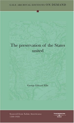 "The Preservation Of The States United" Books