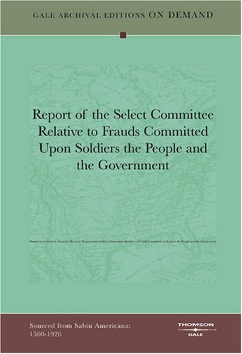 Bericht des Selektierungsministeriums Relativ zu Betrügern, die bei Soldaten der Menschen und der Regierung verpflichtet sind. Books
