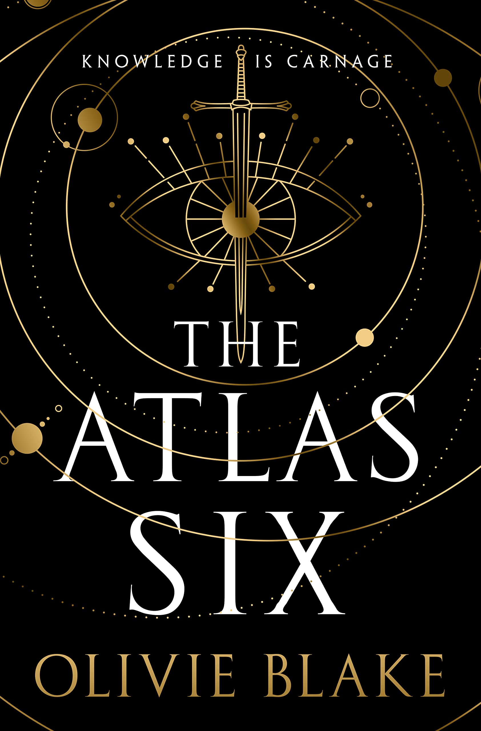 The Atlas Six (Wheeler Publishing Large Print Hardcover) Dark Fantasy