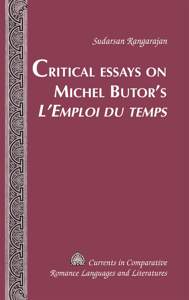 Critical Essays on Michel Butor’s «L’Emploi du temps» book
