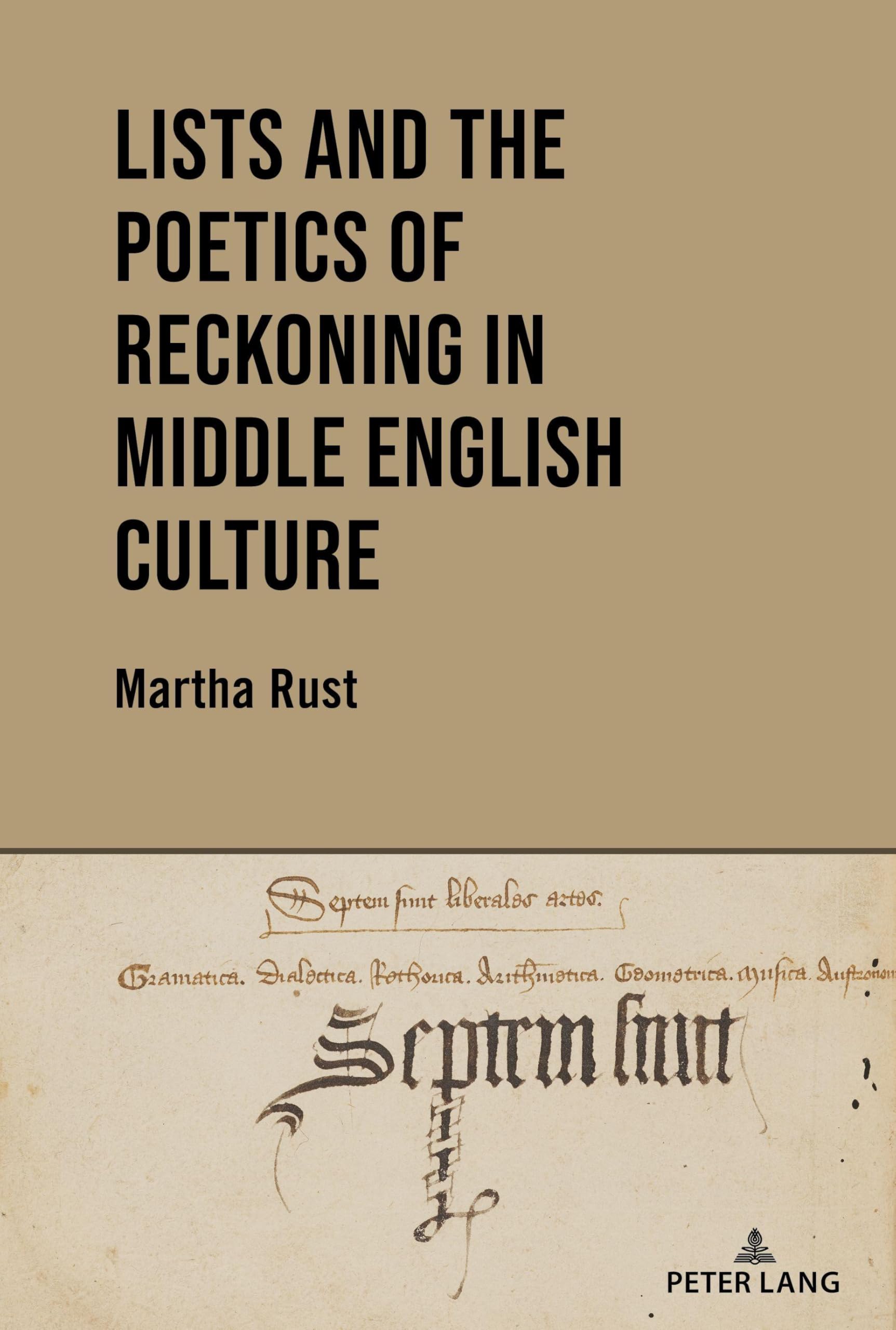 Lists and the Poetics of Reckoning in Middle English Culture Poetry