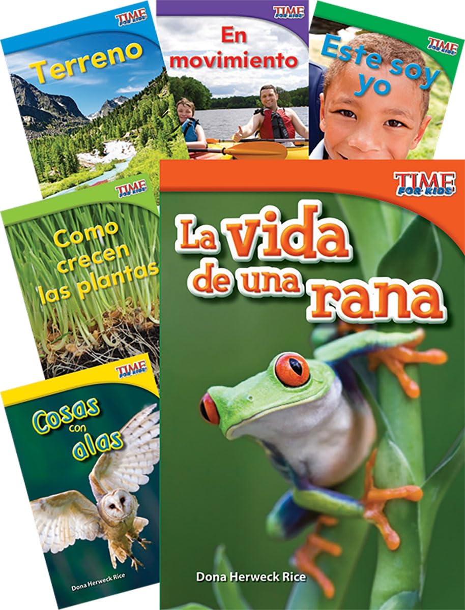 Time for Kids Informational Text Grade 1 Readers Spanish Set 1 10-Book Set (Time for Kids Nonfiction Readers): Emergent Set 1 (Teacher Created Materials Library Set) General education