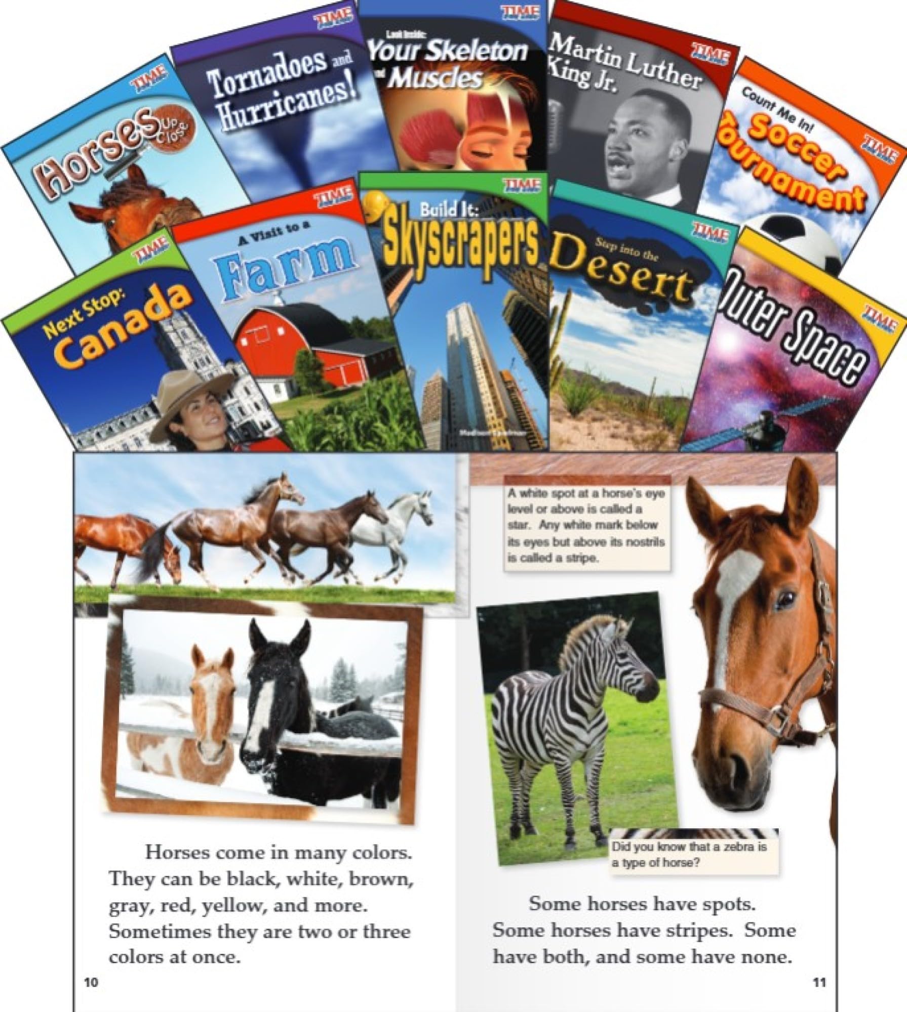 Time for Kids Informational Text Grade 2 Readers Set 2 10-Book Set (Time for Kids Nonfiction Readers): Early Fluent Set 2 (Teacher Created Materials Library Set) General education