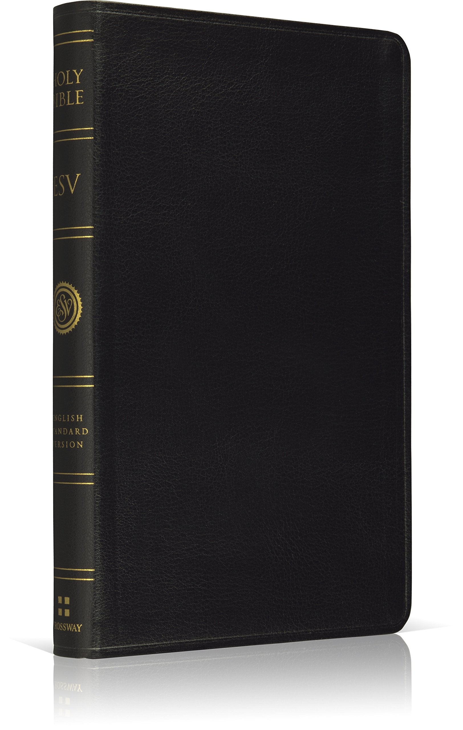 Holy Bible: English Standard Version Black Genuine Leather Black Letter Premium Thinline Bible Religion & Esotericism