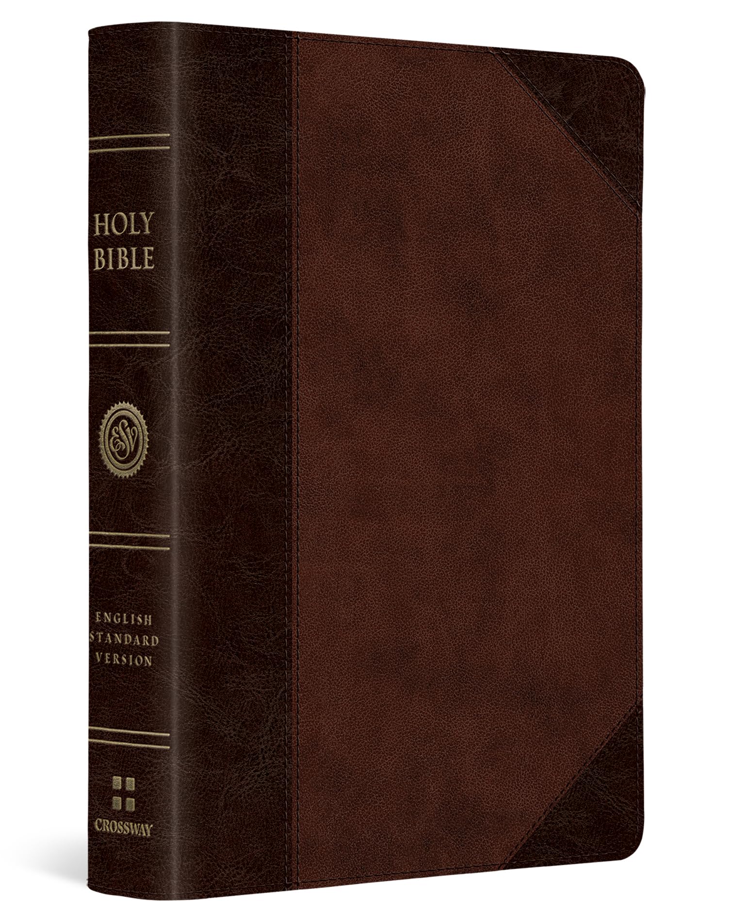 ESV Large Print Compact Bible: English Standard Version, Brown/Walnut, TruTone, Portfolio Design Film, Art & Culture