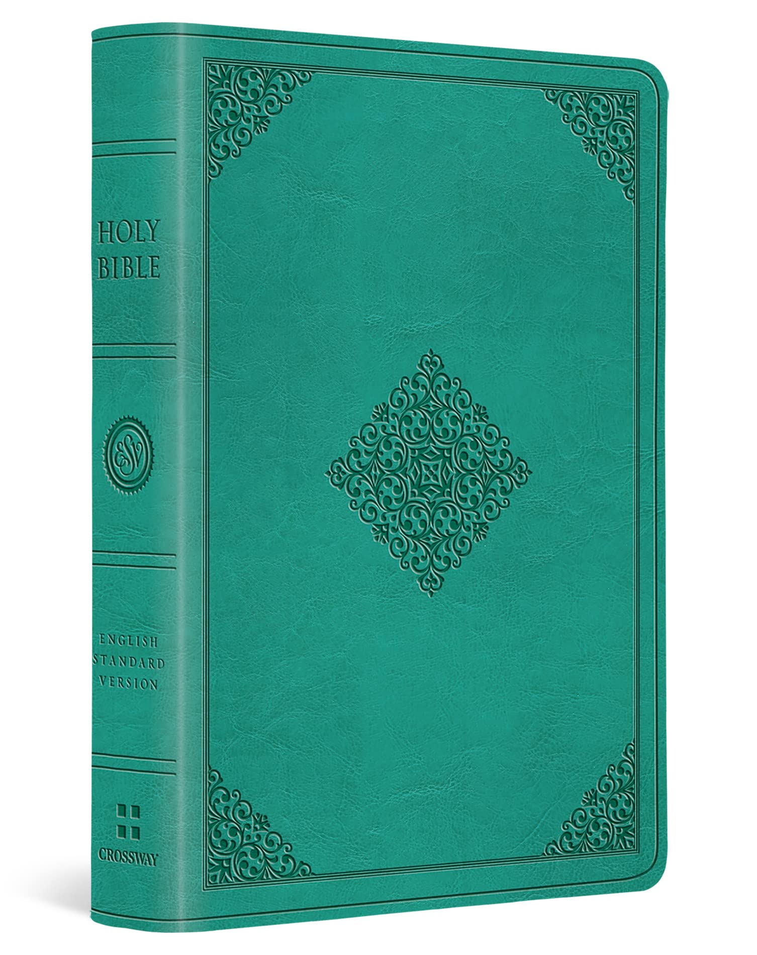 ESV Value Large Print Compact Bible (TruTone, Teal, Ornament Design Size: 8.0) book