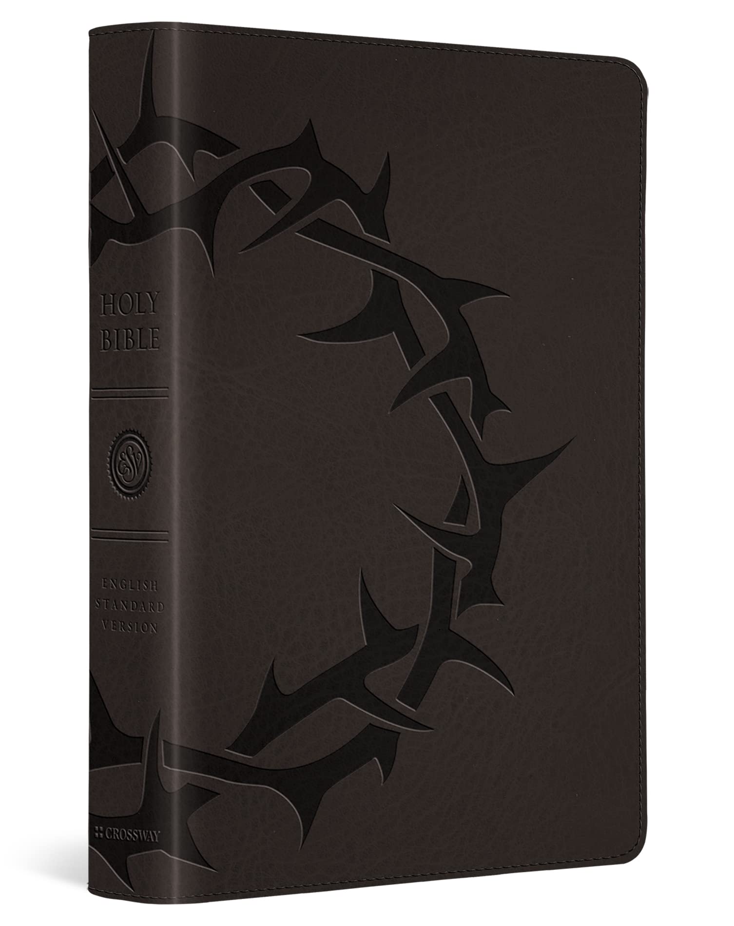 ESV Large Print Compact Bible (Trutone, Charcoal, Crown Design): English Standard Version, Trutone, Charcoal, Crown Design Film, Art & Culture