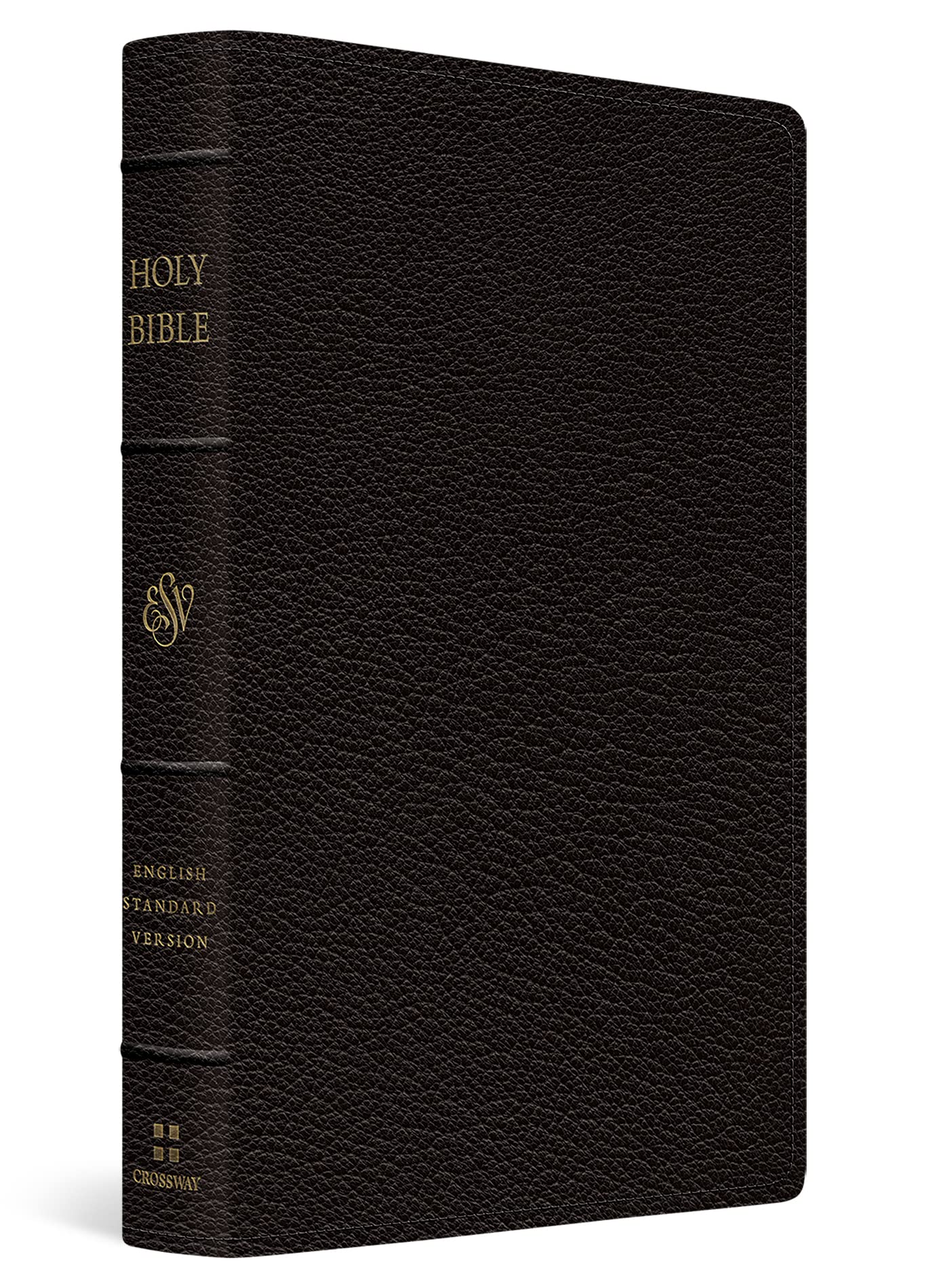 Holy Bible: English Standard Version, Black, Goatskin, Preaching Bible, Verse-by-verse Edition book