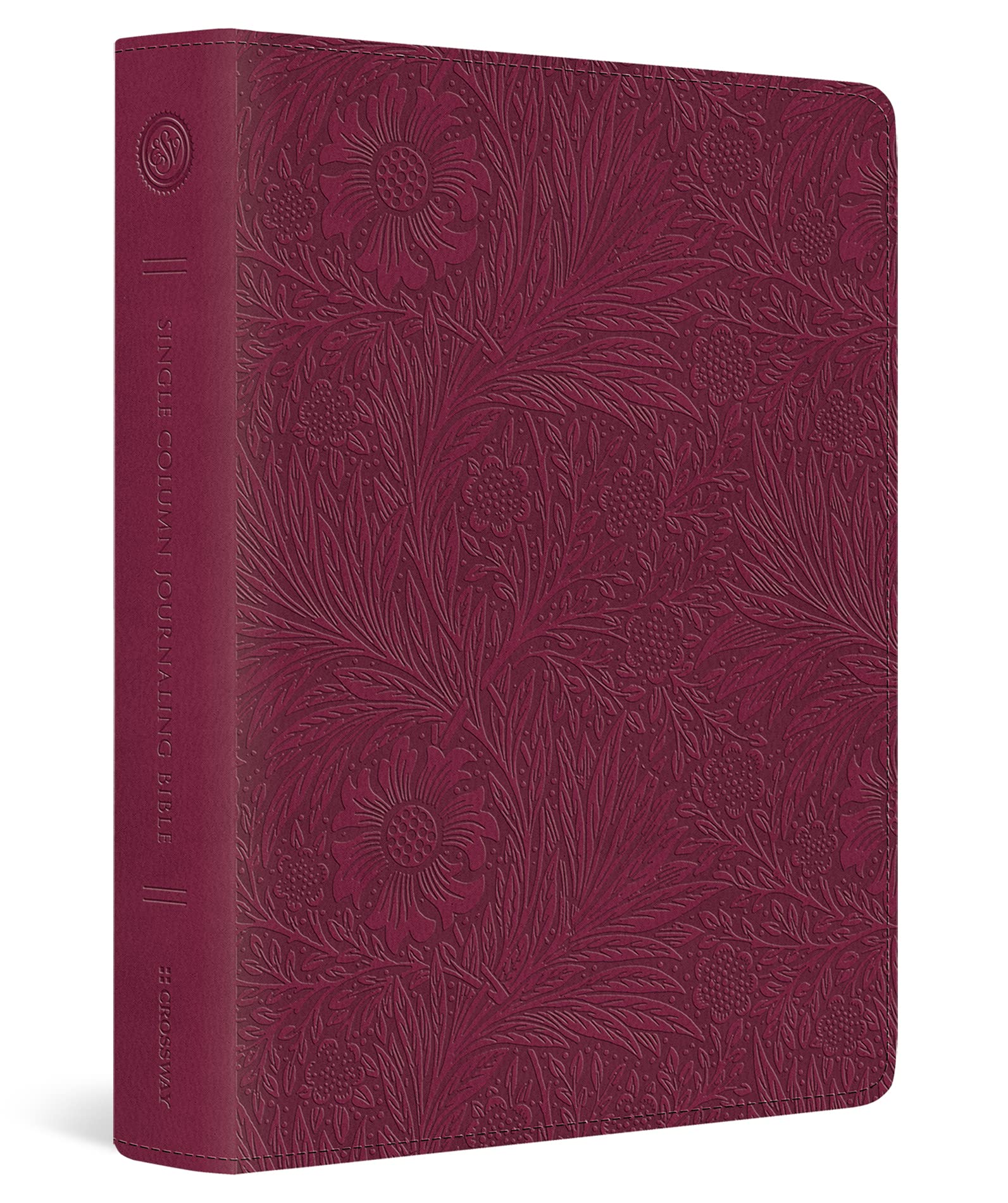 Holy Bible: Esv Single Column Journaling Bible Trutone, Raspberry, Floral Design Religion & Esotericism