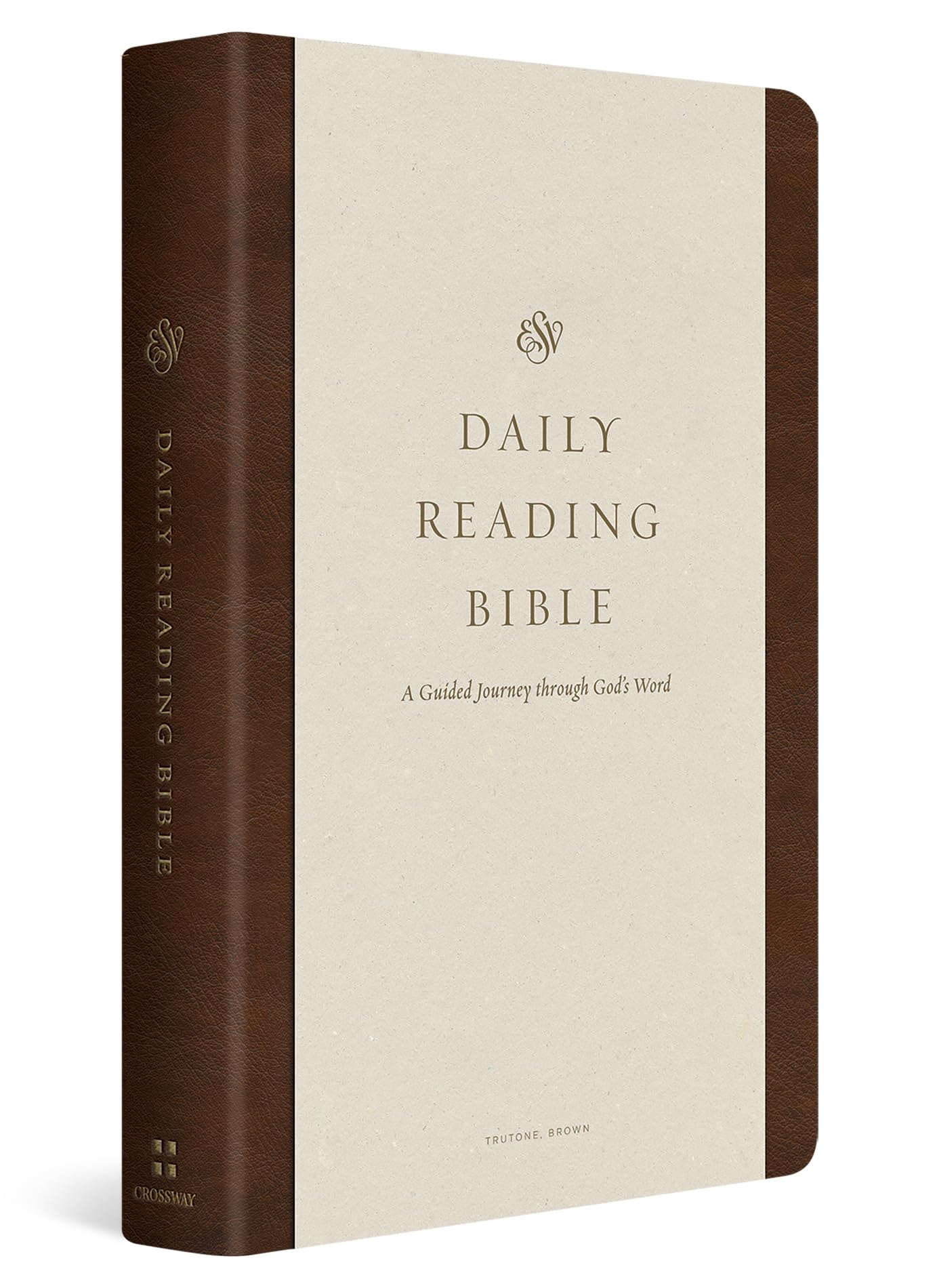 Holy Bible: English Standard Version, Brown, Trutone, Daily Reading Bible: A Guided Journey Through God's Word Religion & Esotericism