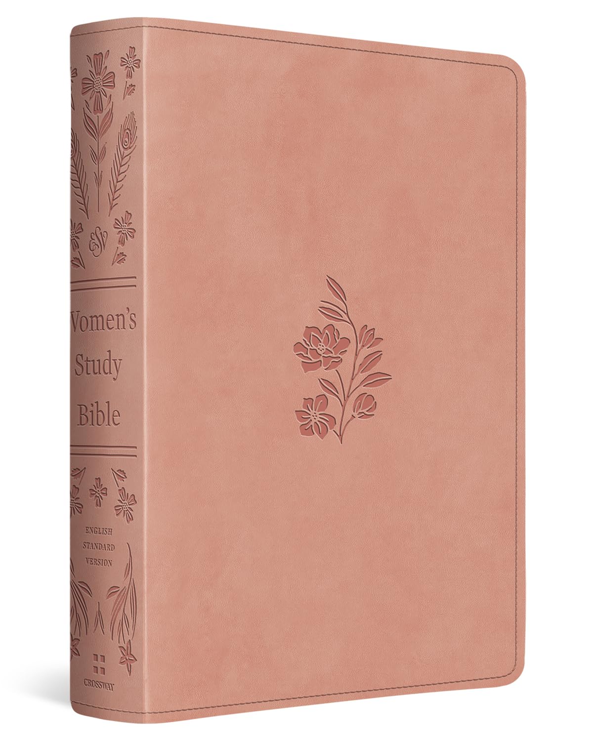 Holy Bible: English Standard Version, Blush Rose, Trutone, Floral Bloom Design With Ribbon Marker Religion & Esotericism