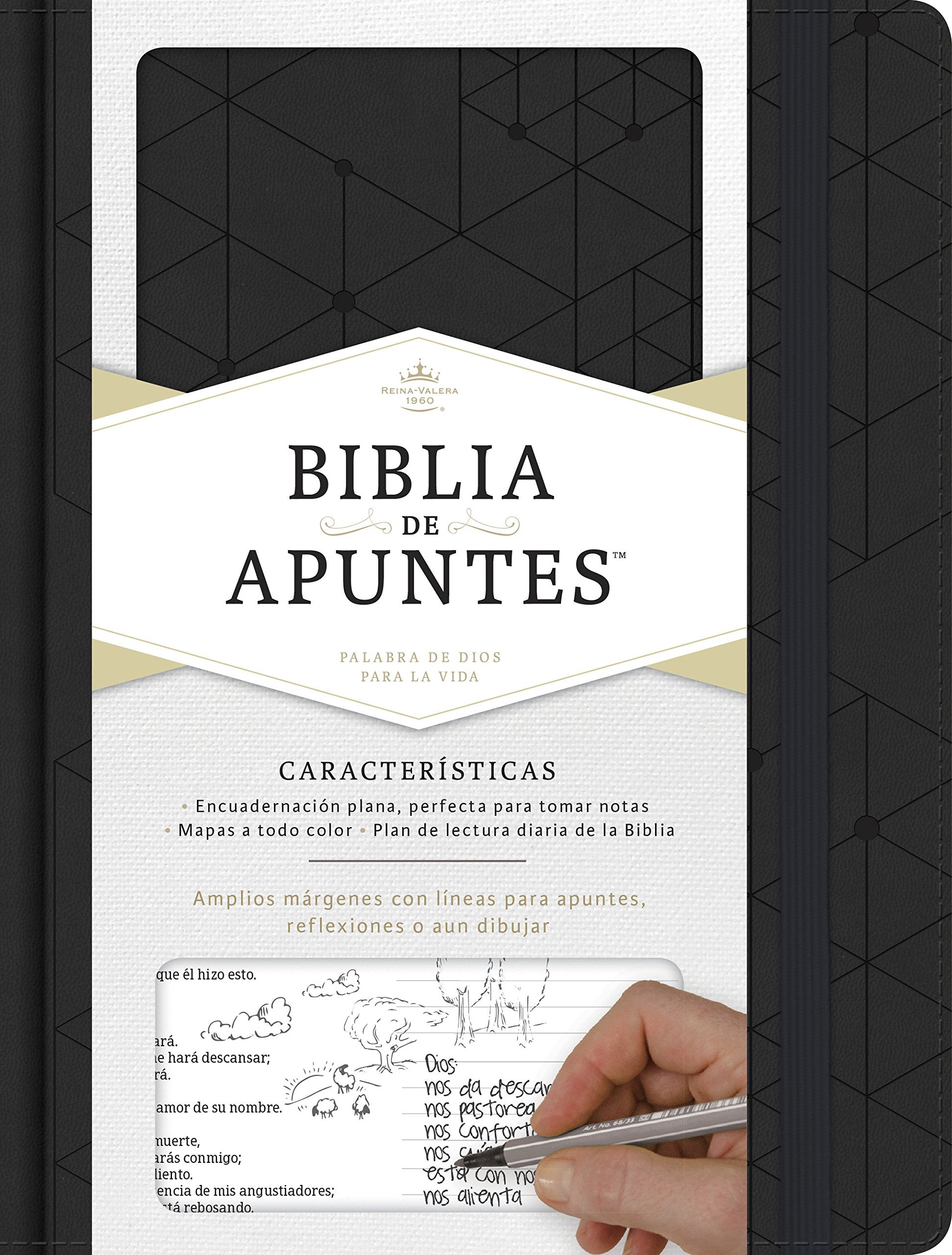 Rvr 1960 Biblia de Apuntes, Negro Símil Piel Media & Communication