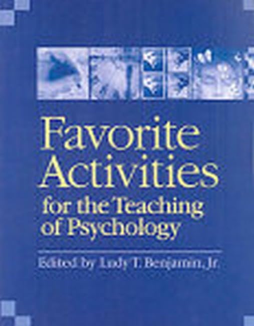 Favorite Activities for the Teaching of Psychology (Activities Handbook for the Teaching of Psychology) Learning & Reference