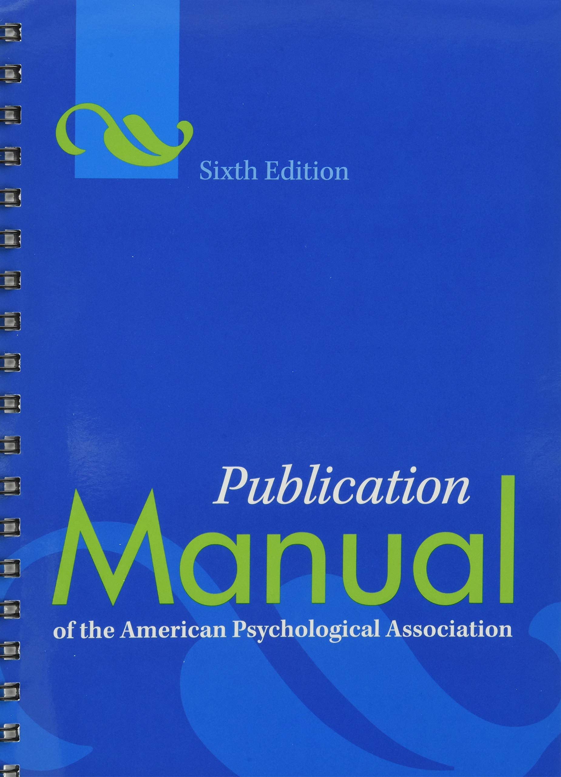 Publication Manual of the American Psychological Association book