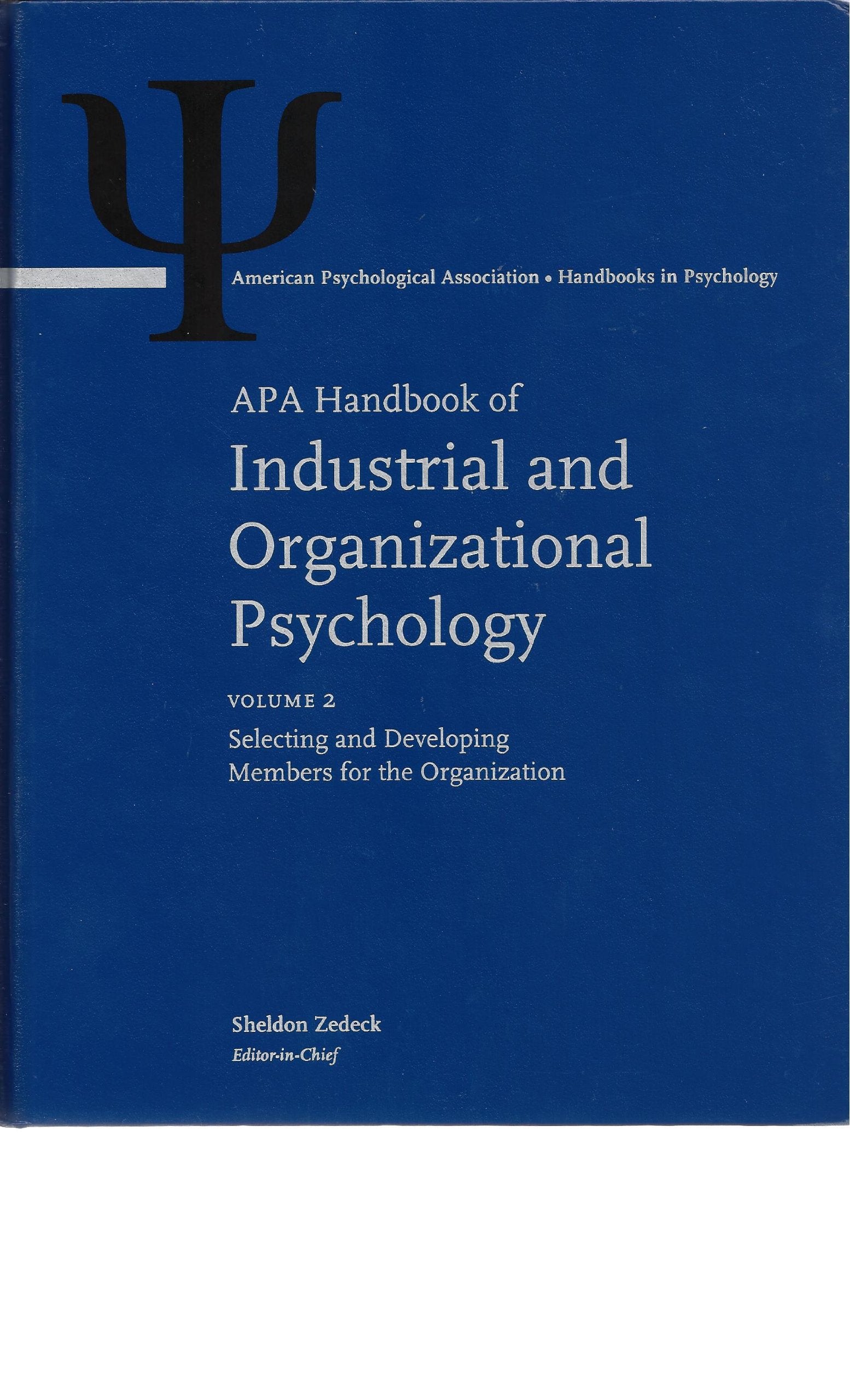 APA Handbook of Industrial and Organizational Psychology Books
