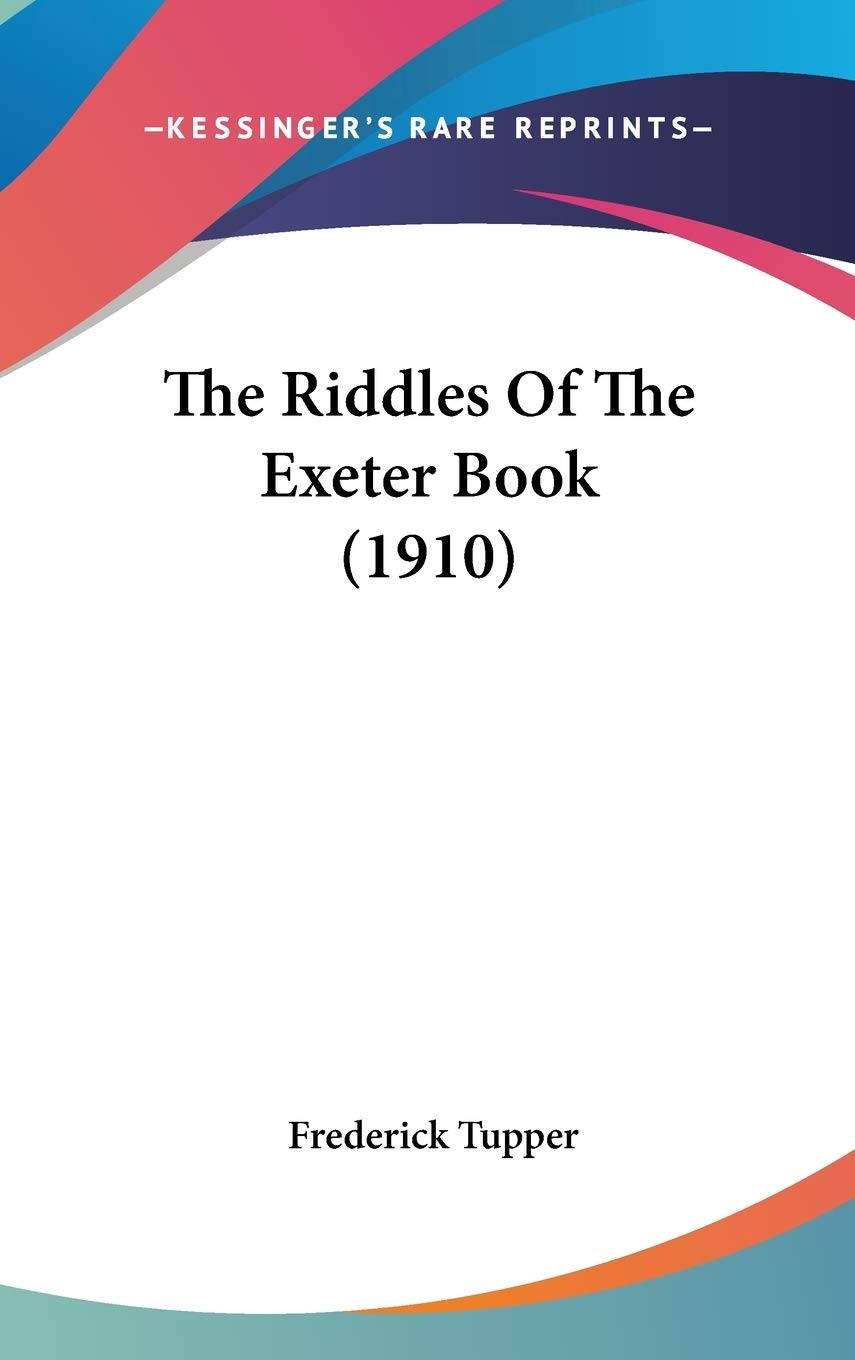 The Riddles Of The Exeter Book (1910) Contemporary literature