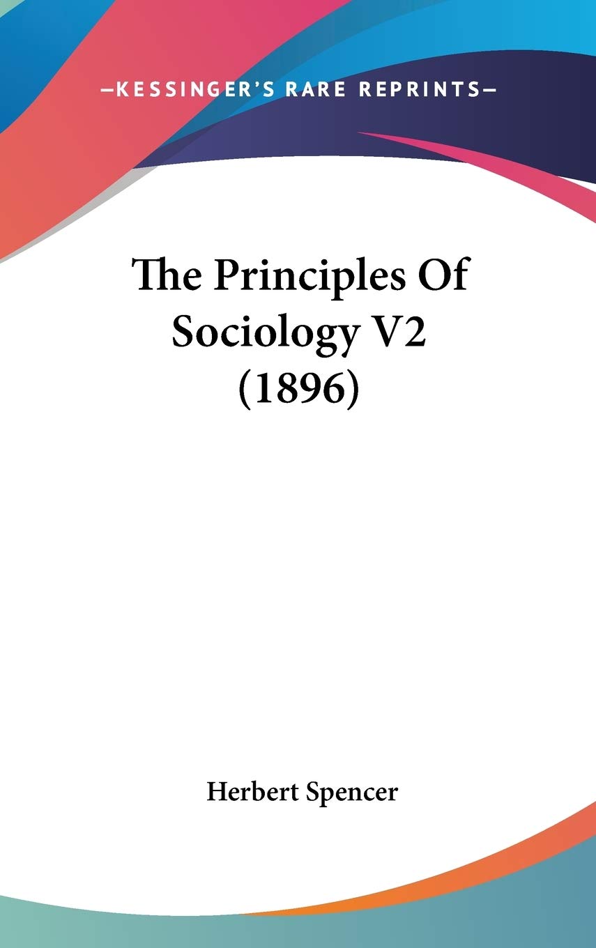 The Principles Of Sociology V2 (1896) Partnership & Love