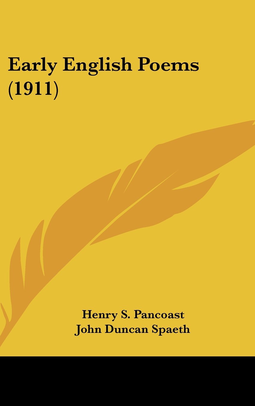 Early English Poems (1911) Books