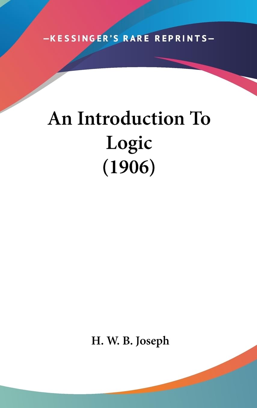 Product Image: An Introduction To Logic (1906)
