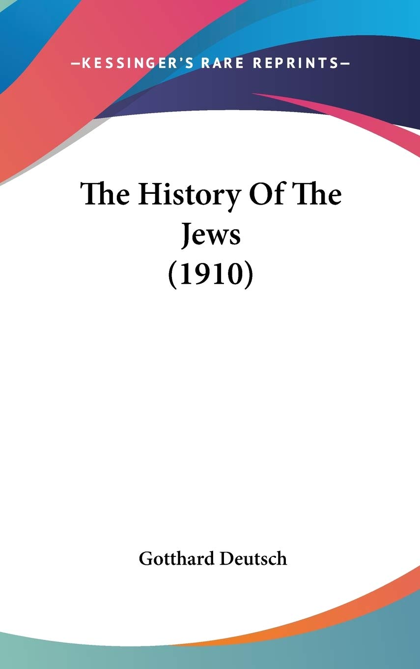 The History Of The Jews (1910) Philosophy