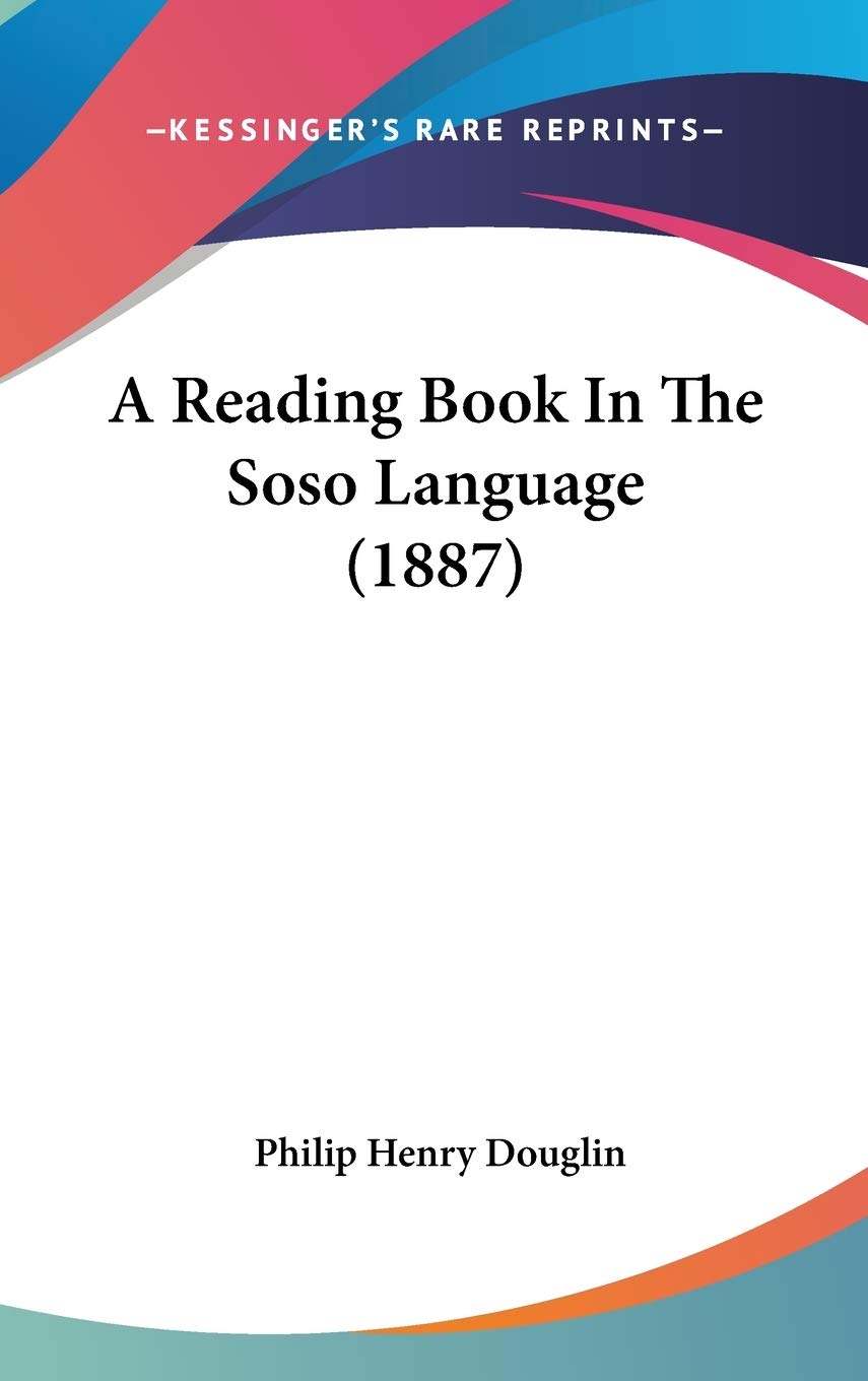 A Reading Book In The Soso Language (1887) Philosophy