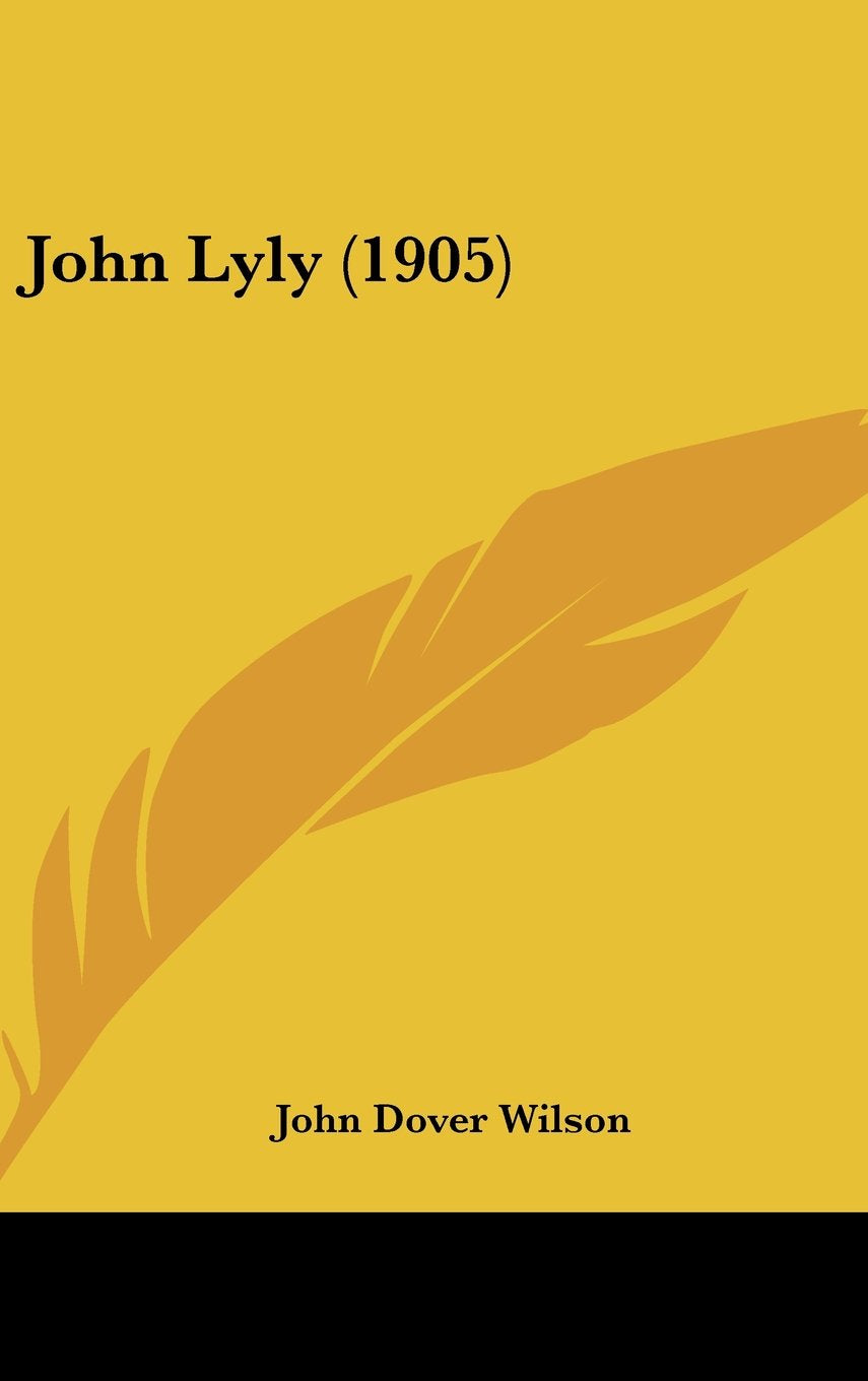 John Lyly (1905) Books