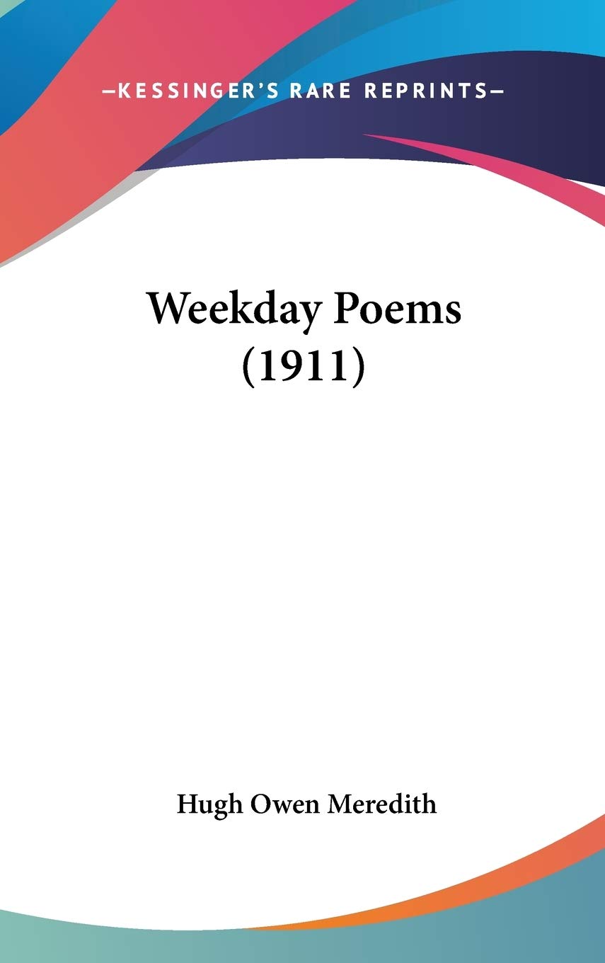 Product Image: Weekday Poems (1911)
