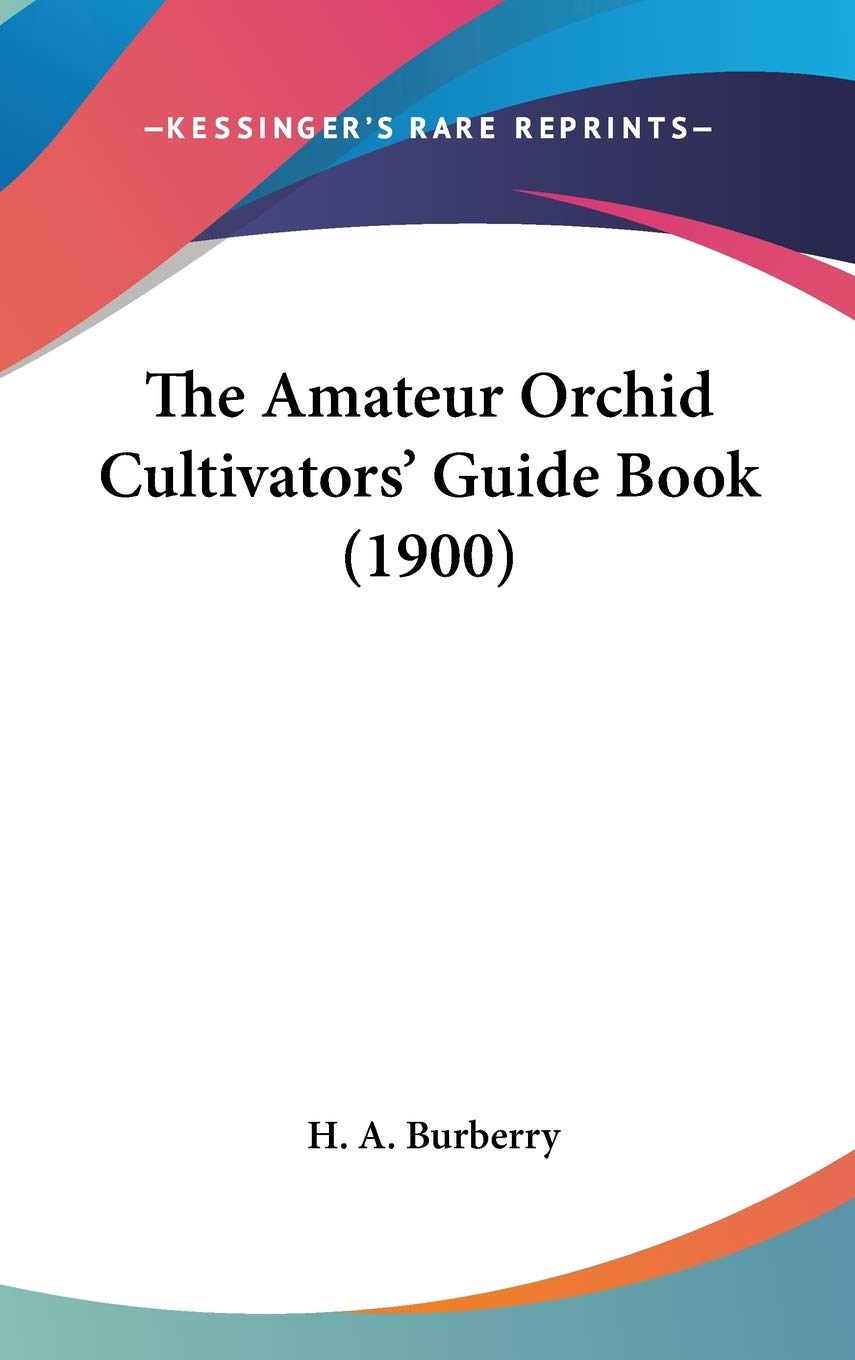 The Amateur Orchid Cultivators' Guide Book (1900) Mathematics