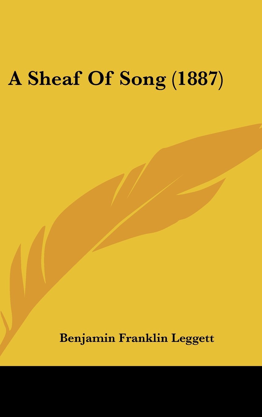 A Sheaf Of Song (1887) Books