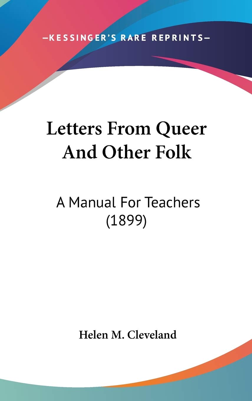 Letters from Queer and Other Folk: A Manual for Teachers Contemporary literature